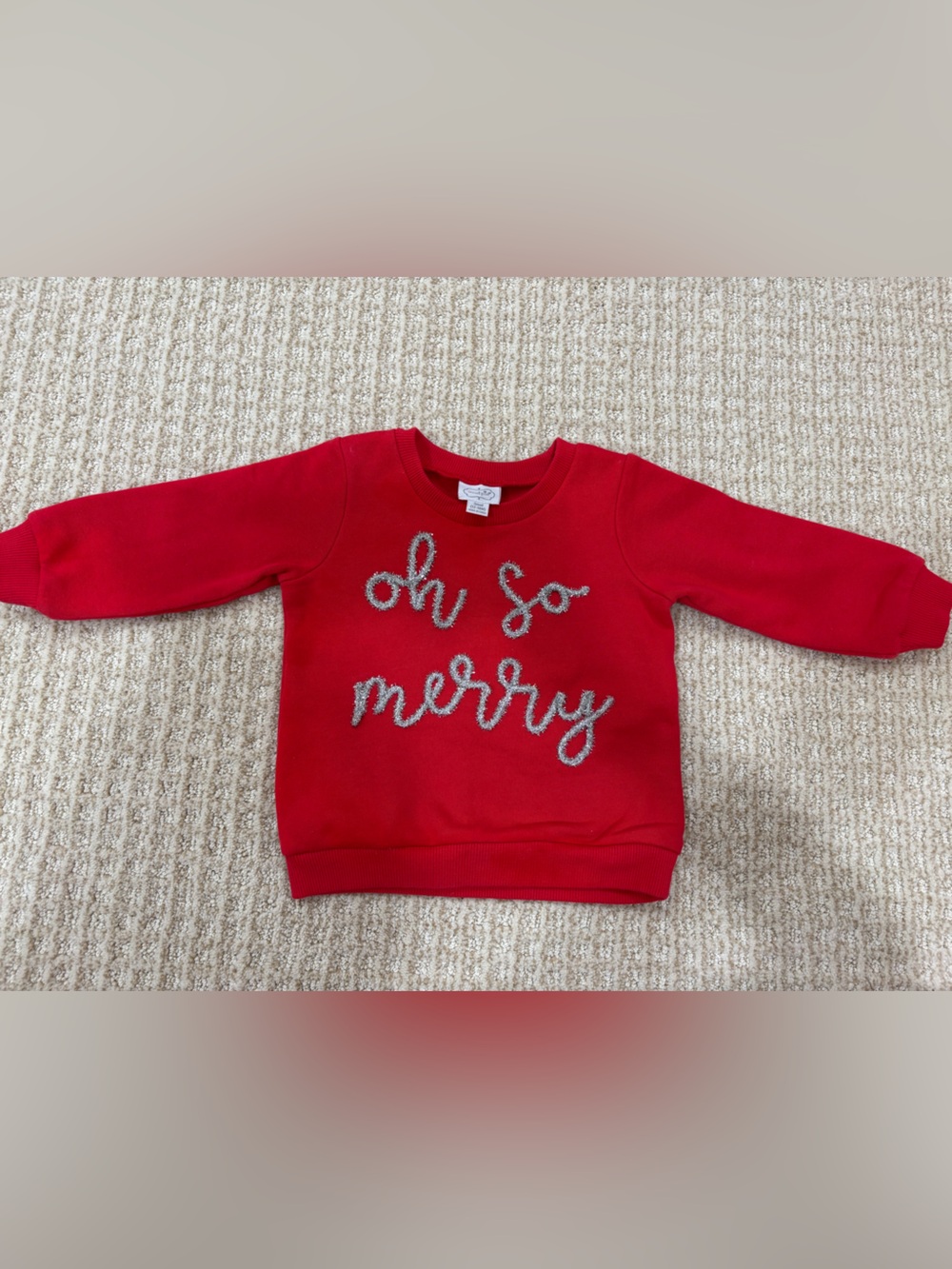 Mud Pie Glittery Christmas Sweatshirt